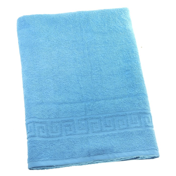 Полотенце махровое однотонное Антей цв бирюзовый 100*180 см ассорти 100% хлопок 430 гр/м2