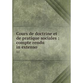 

Книга Cours de doctrine et de pratique sociales : compte rendu in extenso 11
