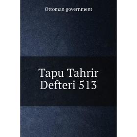 

Книга Tapu Tahrir Defteri 513. Ottoman government
