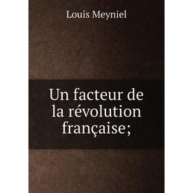 

Книга Un facteur de la révolution française. Louis Meyniel