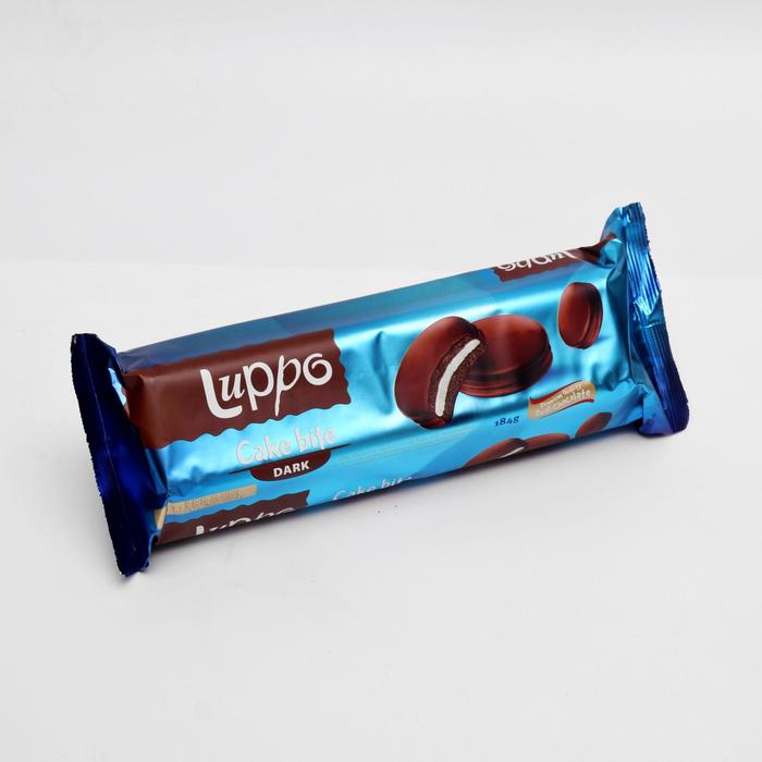 

Бисквит шоколадный Luppo dark с маршмеллоу, покрытым молочным шоколадом, 184 г