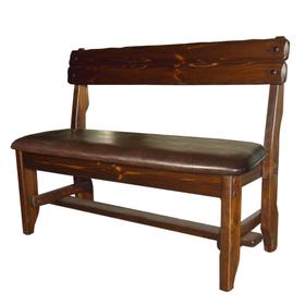 

Скамья «Русич», 1800 × 520 × 900 мм, кожзам, сосна, цвет старый орех