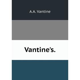 

Книга Vantine's.