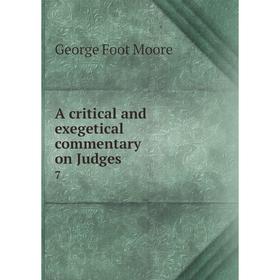 

Книга A critical and exegetical commentary on Judges 7