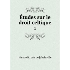 

Книга Études sur le droit celtique1