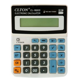 Калькулятор настольный 'Clton' 12 - разрядный, CL - 1800S, двойное питание, МИКС Ош