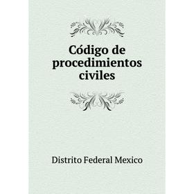 

Книга Código de procedimientos civiles