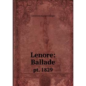 

Книга Lenore: Balladept 1829