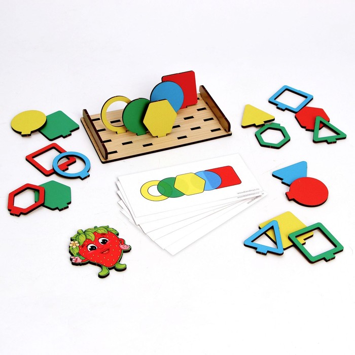 фото Настольная игра «панорама. геометрия» woodland toys