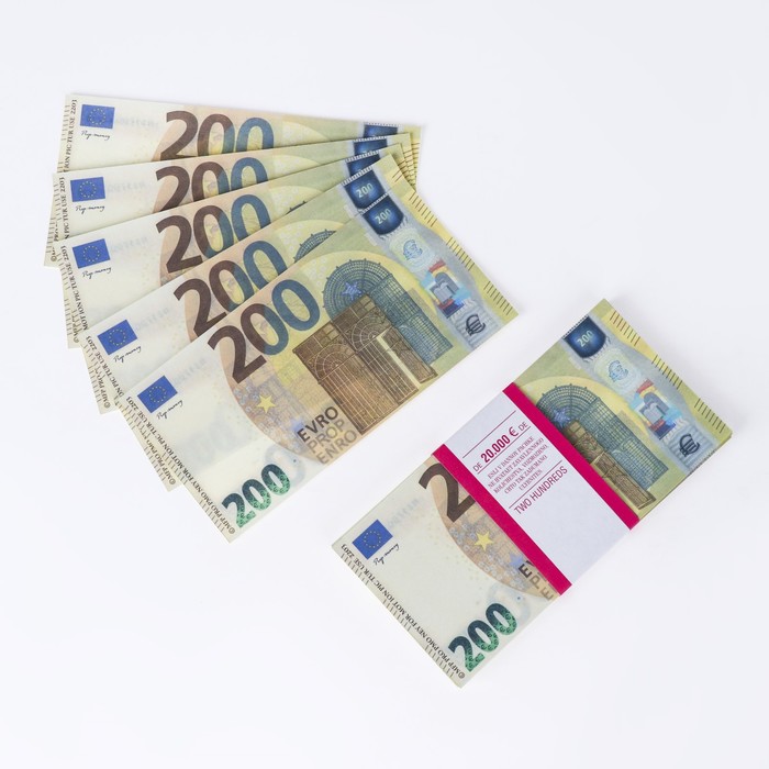 Пачка купюр 200 евро блокнот пачка 500 евро