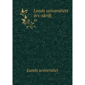 

Книга Lunds universitets års-skrift 39