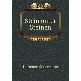 

Книга Stein unter Steinen. Sudermann Hermann