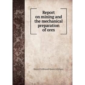 

Книга Report on mining and the mechanical preparation of ores. Henry Ferdinand Quarré d'Aligny