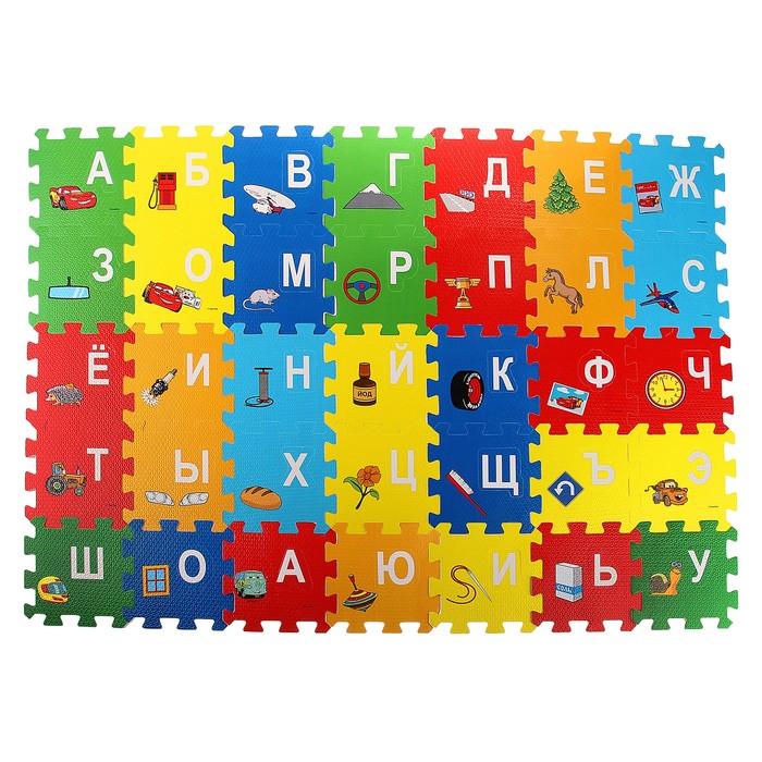 Коврик-пазл "Тачки", 36 элементов