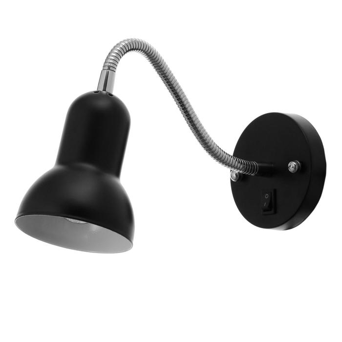 Спот 879071 E27 40Вт черный 10х39х13 см 580₽