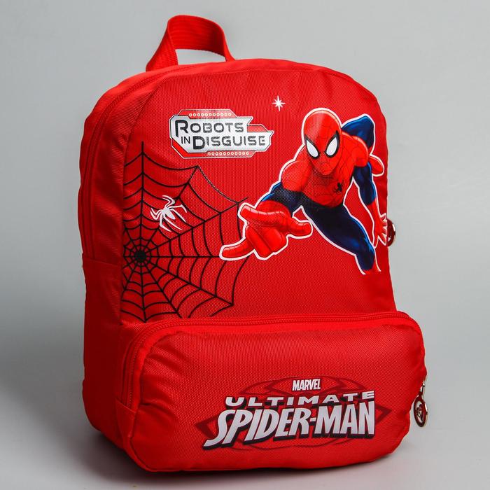 Рюкзак Человек-паук, 20 х 7 х 25 см, отдел на молнии, н/карман, MARVEL