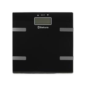 

Весы напольные Sakura SA-5073BK, электронные, до 180 кг, черные