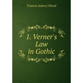 

Книга Verner's Law in Gothic