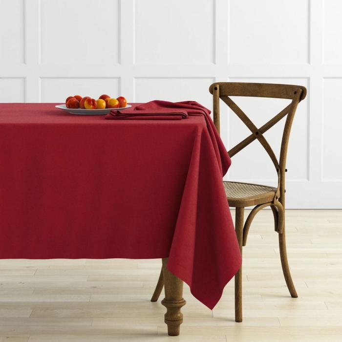 фото Комплект скатертей «ибица», размер 145х145 см, цвет винный pasionaria