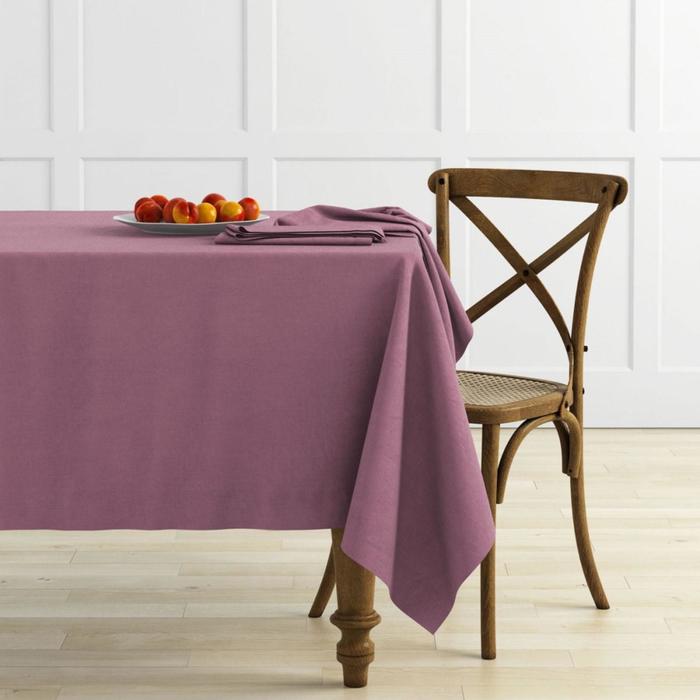 Комплект скатертей «Ибица», размер 145х145 см, цвет сиреневый, 2 шт.