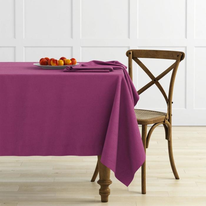 Комплект скатертей «Ибица», размер 145х195 см, цвет фиолетовый, 2 шт.
