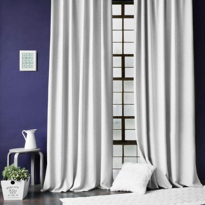 фото Комплект штор с подхватами «бадди», размер 2х200х270 см, цвет белый pasionaria