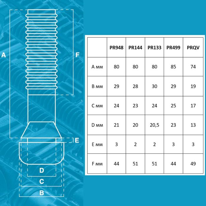 Перосъёмные пальцы PR144-50