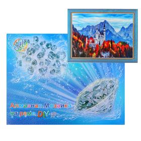 

Алмазная мозаика с подрамником, полное заполнение, «Замок в горах» 40 × 50 см