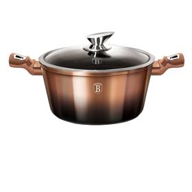 

Кастрюля с крышкой Rosegold Noir Metallic Line, 20 см, 2.5 л