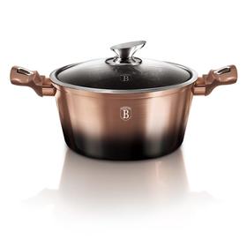 

Кастрюля с крышкой Rosegold Noir Metallic Line, 28 см, 6.1 л