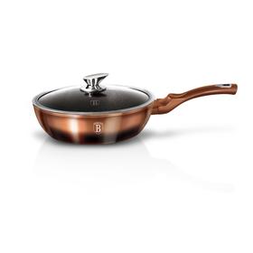 

Сковорода с крышкой Rosegold Noir Metallic Line, 24 см