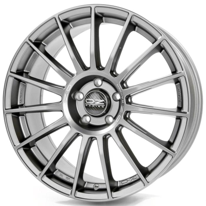 фото Диск литой oz superturismo lm 8.5x19 5x112 et30 d75 matt graphite silver lettering