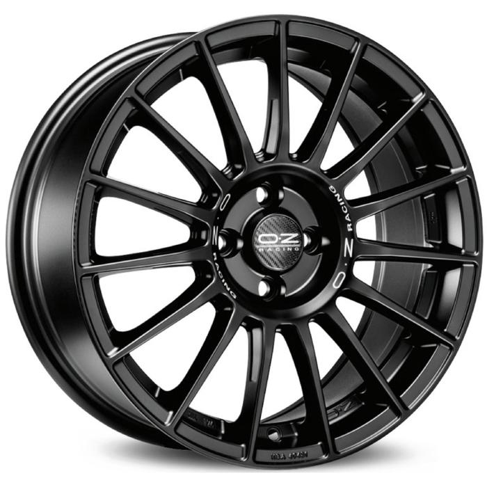 фото Диск литой oz superturismo lm 8.5x19 5x114.3 et38 d75 matt black silver lettering
