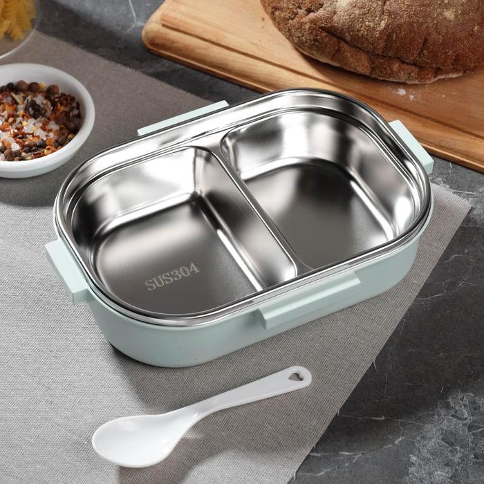 Ланч-бокс «Разделю эту планету с тобой», 2 отделения, 650 мл 5751240