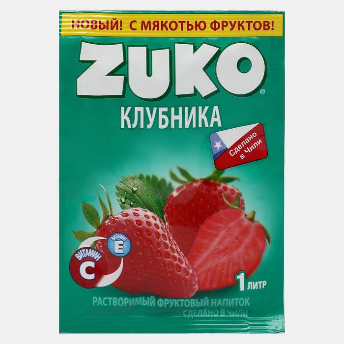 Растворимый напиток ZUKO Клубника, 25 г
