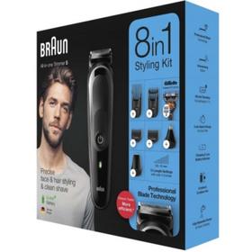 

Триммер Braun MGK5260, для бороды и усов, 7 насадок, от аккумулятора, чёрный