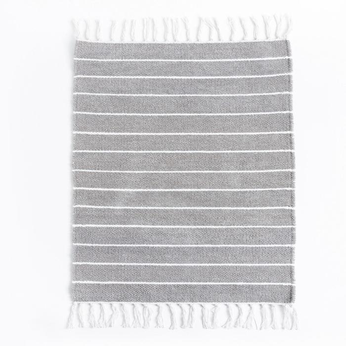 

Ковер Strip Grey 120х160 ± 3 см, 1400 гр/м2, 100% хлопок
