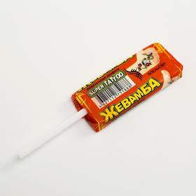 

Конфета жевательная "Жевамба" Super tattoo в банке апельсин, 10 г