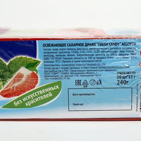 

Драже "Fresh candy" сахарное освежающее ассорти, 12 г