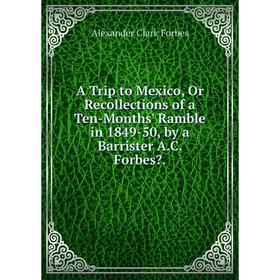 

Книга A Trip to Mexico, Or Recollections of a Ten-Months' Ramble in 1849-50, by a Barrister A.C. Forbes