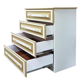 

Комод «Классика», 4 ящика, 900 × 440 × 870 мм, сосна, белый с золотой патиной