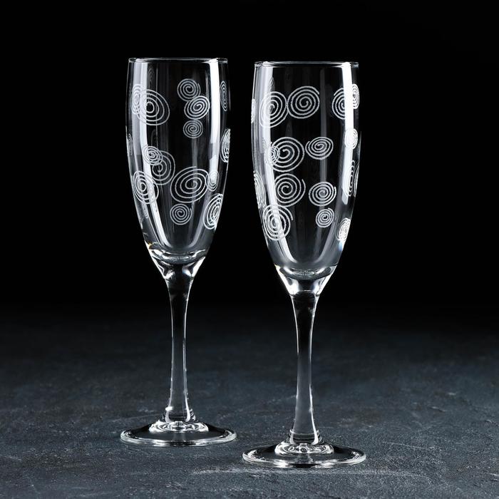фото Набор бокалов для шампанского gidglass «сфера», 170 мл, 2 шт
