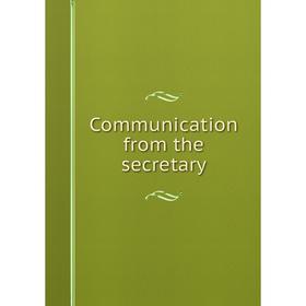 

Книга Communication from the secretary