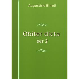 

Книга Obiter dicta ser 2