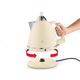 

Чайник электрический DeLonghi KBX 2016 BG, металл, 1.7 л, 2000 Вт, бежевый