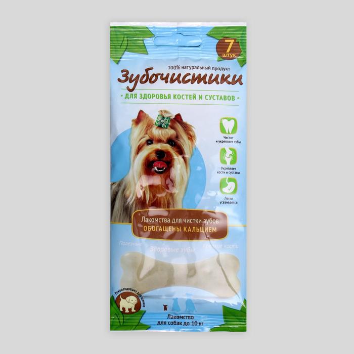 Зубочистики Деревенские лакомства для собак мелких пород, кальциевые, 60 г