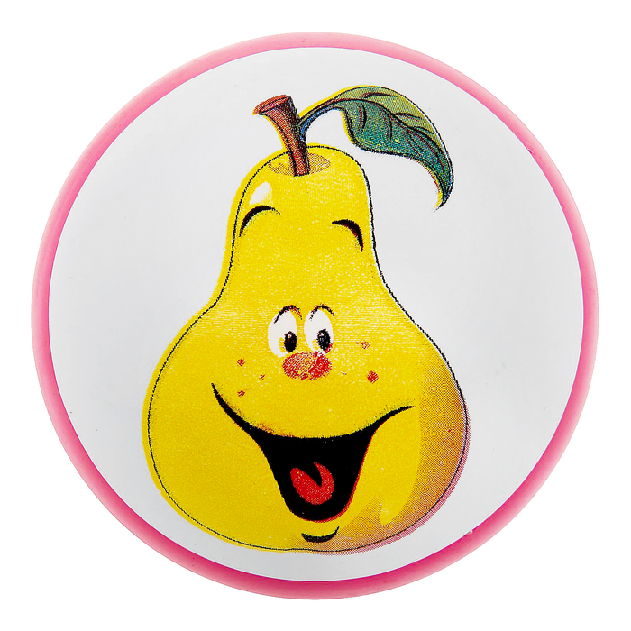 Мяч с рисунком лакированный, цвета МИКС