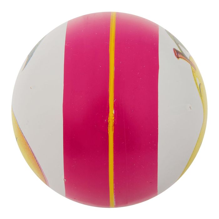 Мяч с рисунком лакированный, цвета МИКС