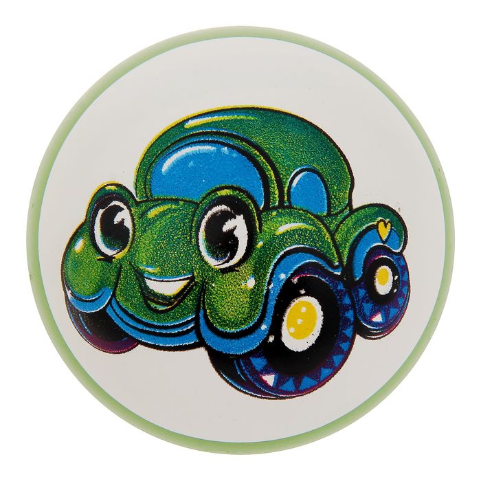 Мяч с рисунком лакированный, цвета МИКС