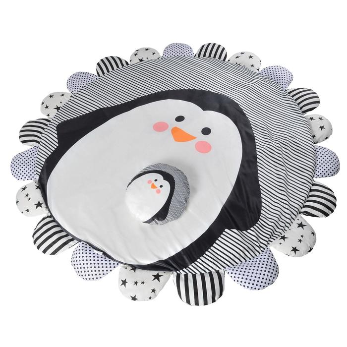 Коврик детский «Пингвин», 170х170 см, складной, цвет серый коврик детский пингвин 170х170 см складной цвет серый